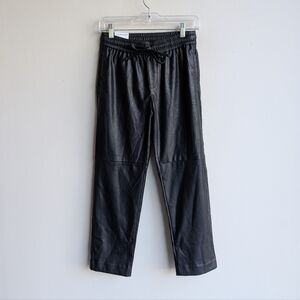 NWT Calvin Klein Faux Leather Tie Waist Pants